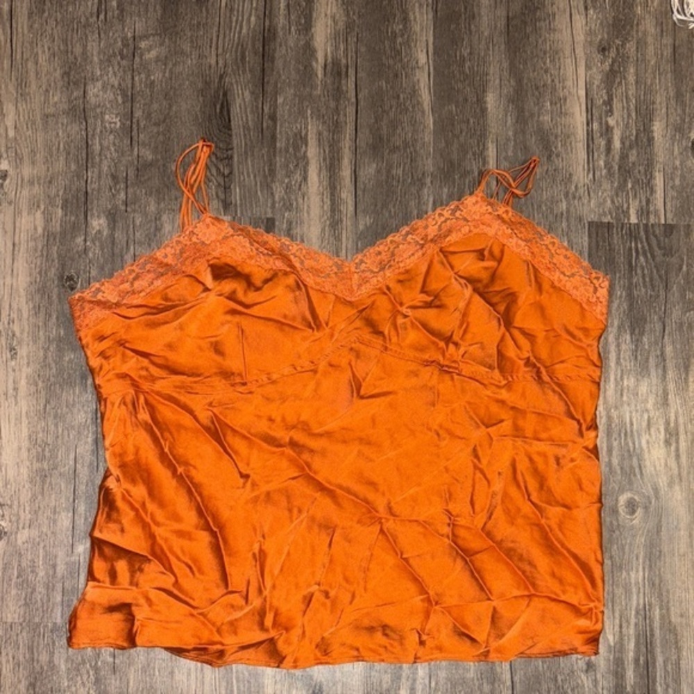 Y2K silk lace cami -
Woman’s size 16